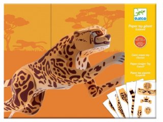 Origami, Jaguár (Djeco, 9678, kreatív játék, 6-11 év)