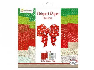 Origami papír karácsonyi díszek készítéséhez, Avenue Mandradine kreatív szett (506, 6-12 év)