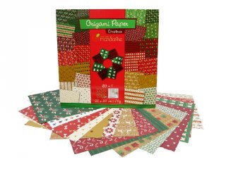 Origami papír karácsonyi díszek készítéséhez, Avenue Mandradine kreatív szett (52508, 6-12 év)