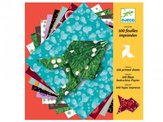 Origami, Papírok (Djeco, 8763, kreatív játék, 7-13 év)