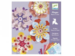 Origami, Papírvirág hajtogatás (Djeco, 9403, kreatív játék, 7-13 év)