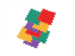 Ortho Puzzle: Ortopédiai masszázs szőnyeg szett Szavanna, 8 db-os fejlesztő játék
