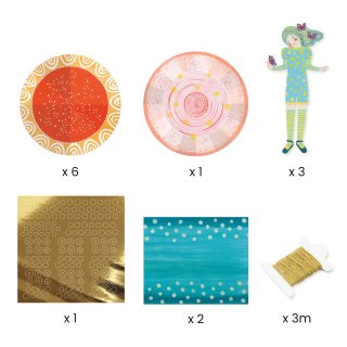 Papír hajtogatás Papír ruhák, Djeco kreatív szett - 9453 (6-10 év)