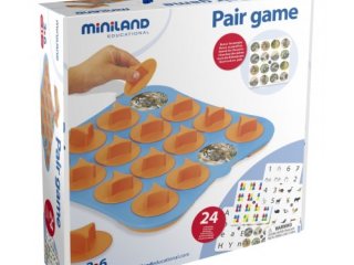 Párosító memóriafejlesztő társasjáték (Miniland, 31920, logikai társasjáték, 3-6 év)