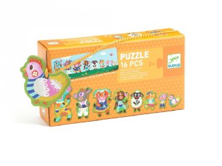 Párosító puzzle Nagyok és kicsik, Djeco készségfejlesztő játék - 8266 (2-4 év)