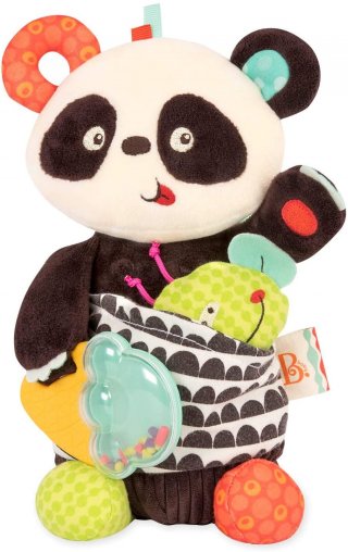 Party Panda foglalkoztató plüss, B.Toys, bébijáték (BX1567Z, 0-2 év)