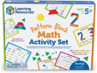 Pattern Block Math Activity Set, Learning Resources készségfejlesztő játék (6135, 5-7 év)