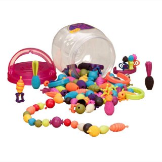 Pattintós gyöngyök, 300 db-os (B.Toys, ékszerkészítő szett, 3-10 év)