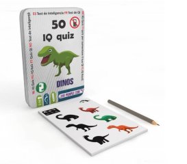 PC 50 IQ kvíz Dinoszauruszok, foglalkoztató kártyák, Purple Cow utazójáték (4-7 év)