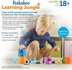 Peekaboo Learning Jungle, Learning Resources készségfejlesztő játék (6815, 18 hó-3 év)