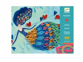 Petticoat scrolls Djeco quilling papírkép készítő kreatív szett - 8622 (8-14 év)