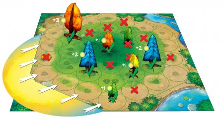 Photosynthesis, stratégiai társasjáték (BO, fotoszintézis, családi játék, 8-99 év)