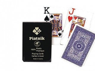 Piatnik 100% Plasztik Francia kártya 2*55 lapos (Piatnik, parti-, és kártyajáték, 12-99 év)