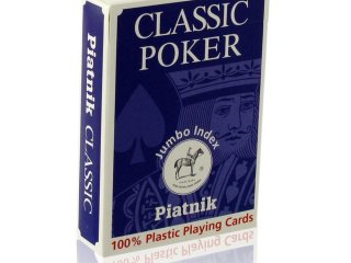 Piatnik 100% plasztik póker kártya nagy index, 1*55 lapos (Piatnik, családi-, és parti kártyajáték, 8-99 év)
