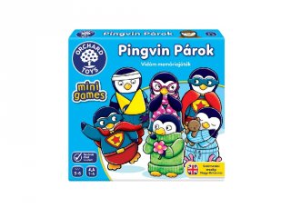 Pingvin párok mini játék, párosító és memória társasjáték (OR351, 3-6 év)