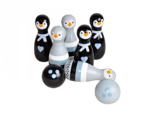 Pingvines bowling, fa ügyességi játék (Magni, 3-8 év)