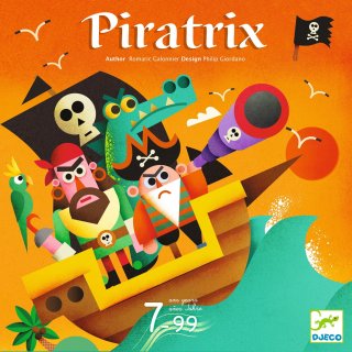 Piratrix Kalózkaland, Djeco kincsvadász társasjáték - 0802 (7-99 év) 