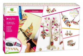 Pirográf faégető kreatív készlet - Lovely Box (Sycomore, 7-12 év)