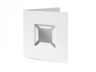 Pixelhobby díszkártya 3D, fehér (20094, 4db/csomag, 6x6 cm-es alaplaphoz, 4-99 év)