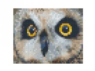 Pixelhobby képkészlet, bagoly (801309, 1db alaplap + színek, 7-99 év)