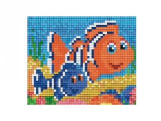Pixelhobby képkészlet, bohóchalak (801368, 1db alaplap + színek, 7-99 év)