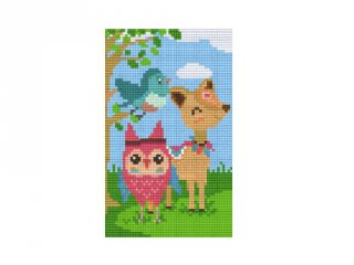 Pixelhobby képkészlet, erdei barátok (802082, 2db alaplap + színek, 7-99 év)
