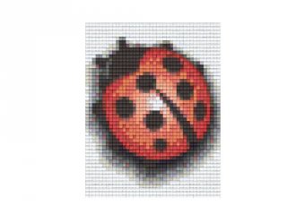 Pixelhobby képkészlet, katica (801033, 1db alaplap + színek, 7-99 év)