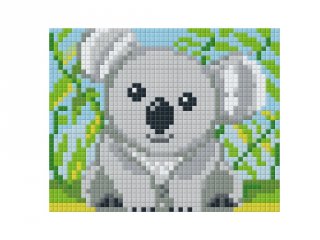 Pixelhobby képkészlet, koala (801359, 1db alaplap + színek, 7-99 év)
