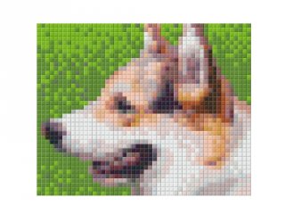 Pixelhobby képkészlet, kutya (801311, 1db alaplap + színek, 7-99 év)