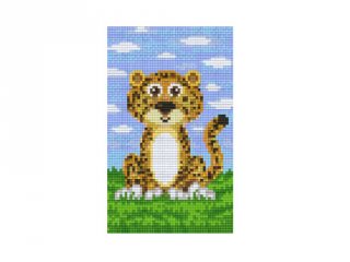 Pixelhobby képkészlet, leopárd (802043, 2db alaplap + színek, 7-99 év)