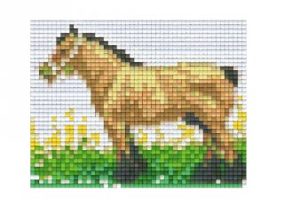 Pixelhobby képkészlet, lovas (801067, 1db alaplap + színek, 7-99 év)