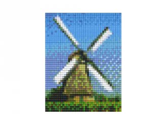 Pixelhobby képkészlet, malom (801232, 1db alaplap + színek, 7-99 év)