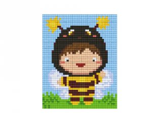Pixelhobby képkészlet, méhecske (801387, 1db alaplap + színek, 7-99 év)