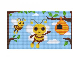 Pixelhobby képkészlet, méhkaptár (802063, 2db alaplap + színek, 7-99 év)