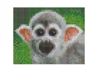 Pixelhobby képkészlet, mókusmajom (801300, 1db alaplap + színek, 7-99 év)