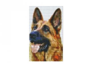 Pixelhobby képkészlet, németjuhász (802093, 2db alaplap + színek, 7-99 év)