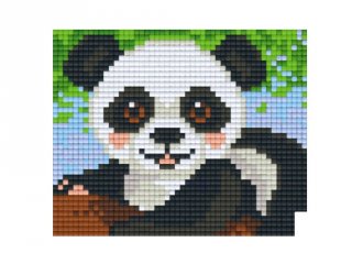 Pixelhobby képkészlet, pandabocs (801406, 1db alaplap + színek, 7-99 év)