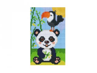 Pixelhobby képkészlet, pandabocs és tukán (802083, 2db alaplap + színek, 7-99 év)