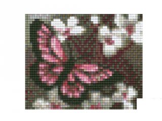 Pixelhobby képkészlet, pillangó 2 (801003, 1db alaplap + színek, 7-99 év)