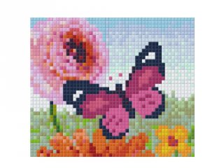Pixelhobby képkészlet, pillangó 3 (801339, 1db alaplap + színek, 7-99 év)