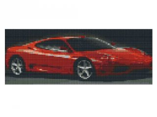 Pixelhobby képkészlet, piros autó (803004, 3db alaplap + színek, 7-99 év)