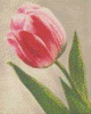 Pixelhobby képkészlet, Rózsaszín tulipán (804073, 4db alaplap + színek, 7-99 év)