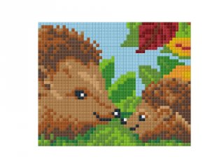 Pixelhobby képkészlet, sünik (801357, 1db alaplap + színek, 7-99 év)