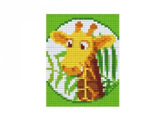 Pixelhobby képkészlet, zsiráf (801342, 1db alaplap + színek, 7-99 év)