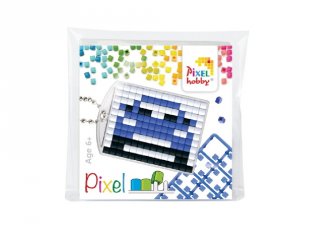 Pixelhobby Kulcstartó készlet, autó (23073, 1db kulcstartó alaplap + 3 szín, 7-99 év)