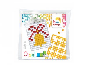 Pixelhobby Kulcstartó készlet, csengettyű (23051, 1db kulcstartó alaplap + 3 szín, 7-99 év)