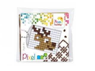 Pixelhobby Kulcstartó készlet, rénszarvas (23056, 1db kulcstartó alaplap + 3 szín, 7-99 év)