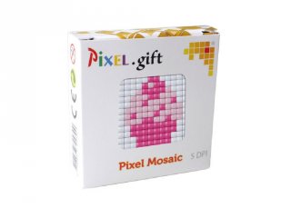 Pixelhobby, Mini Pixel XL készlet, muffin (30214, 1db 6x6 cm-es alaplap, 3 szín, 4-6 év)