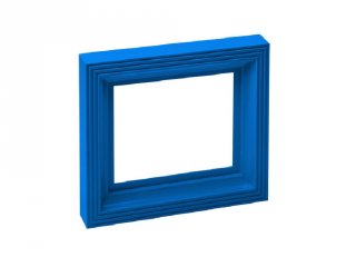 Pixelhobby műanyag képkeret, közép kék (20054, 10x12 cm-es alaplaphoz, 4-99 év)