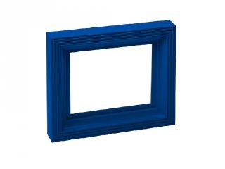 Pixelhobby műanyag képkeret, sötét kék (20052, 10x12 cm-es alaplaphoz, 4-99 év)